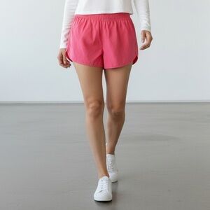 NWT Umgee Athletic Running Shorts Coral Dolphin Hem Drawstring Womens S